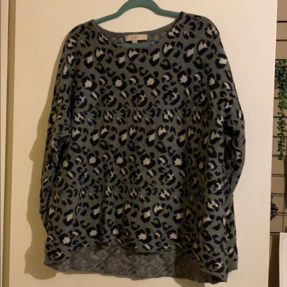 Leopard print sweater